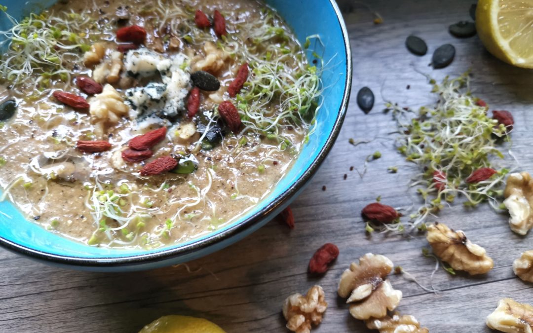 Cremige Gemüsesuppe mit Shiitake
