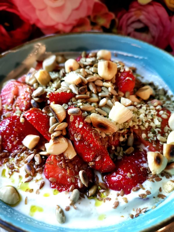 Kefir-Quark mit Erdbeeren - Hexen-kochen-praktisch