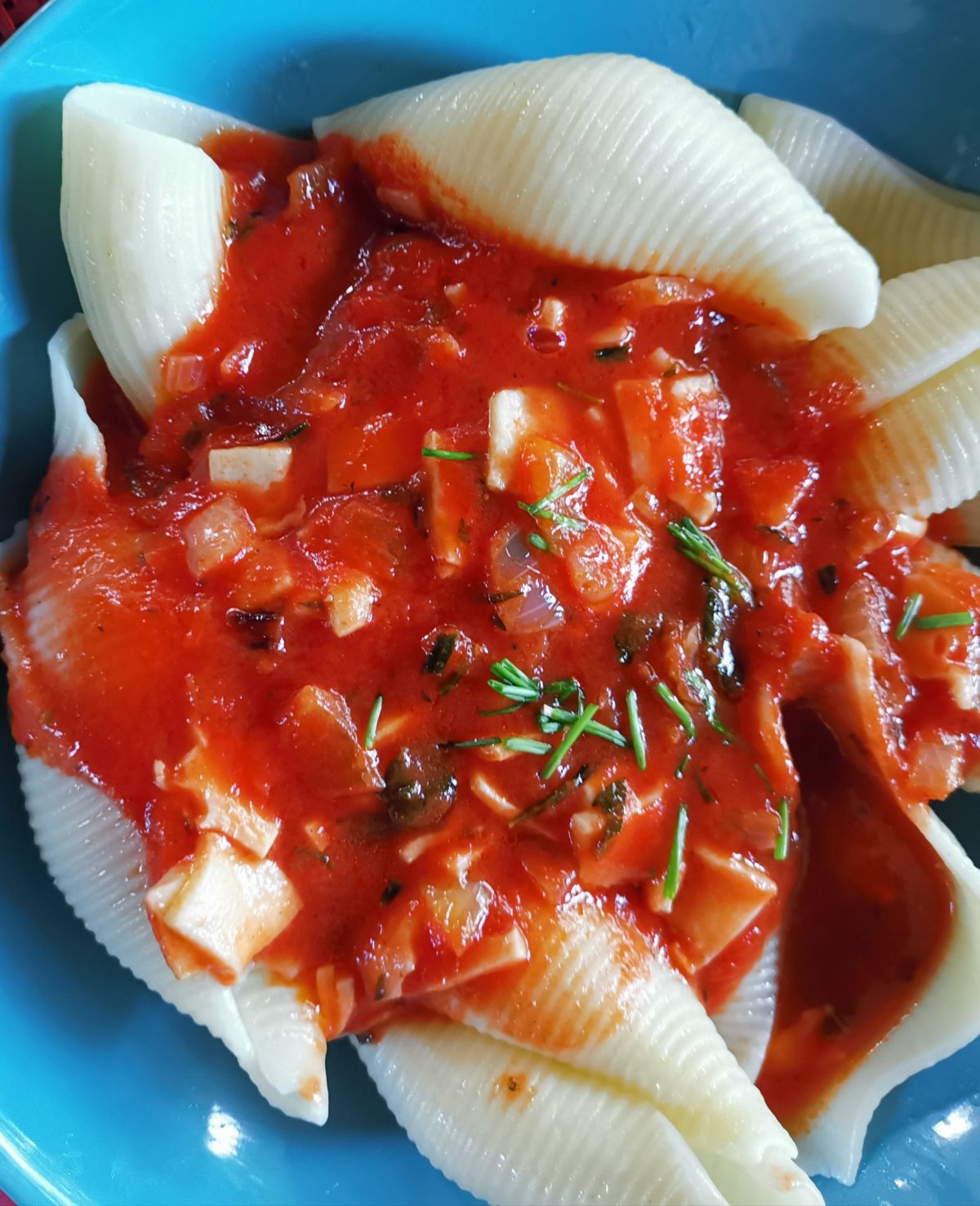 Muschelnudel mit Tomaten Käsesoße - Hexen-kochen-praktisch